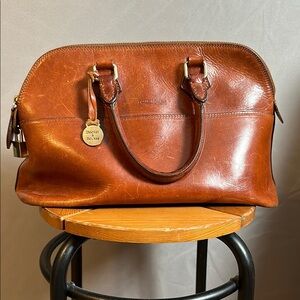 Dooney & Bourke Brown Leather Satchel